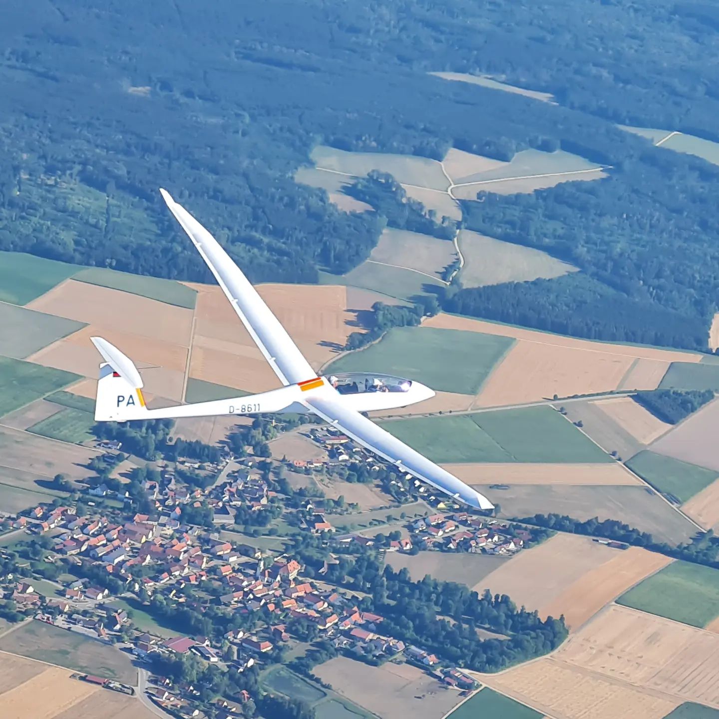Arcus auf Strecke vom Fluglager in Gerstetten #gliding #soaring #arcus