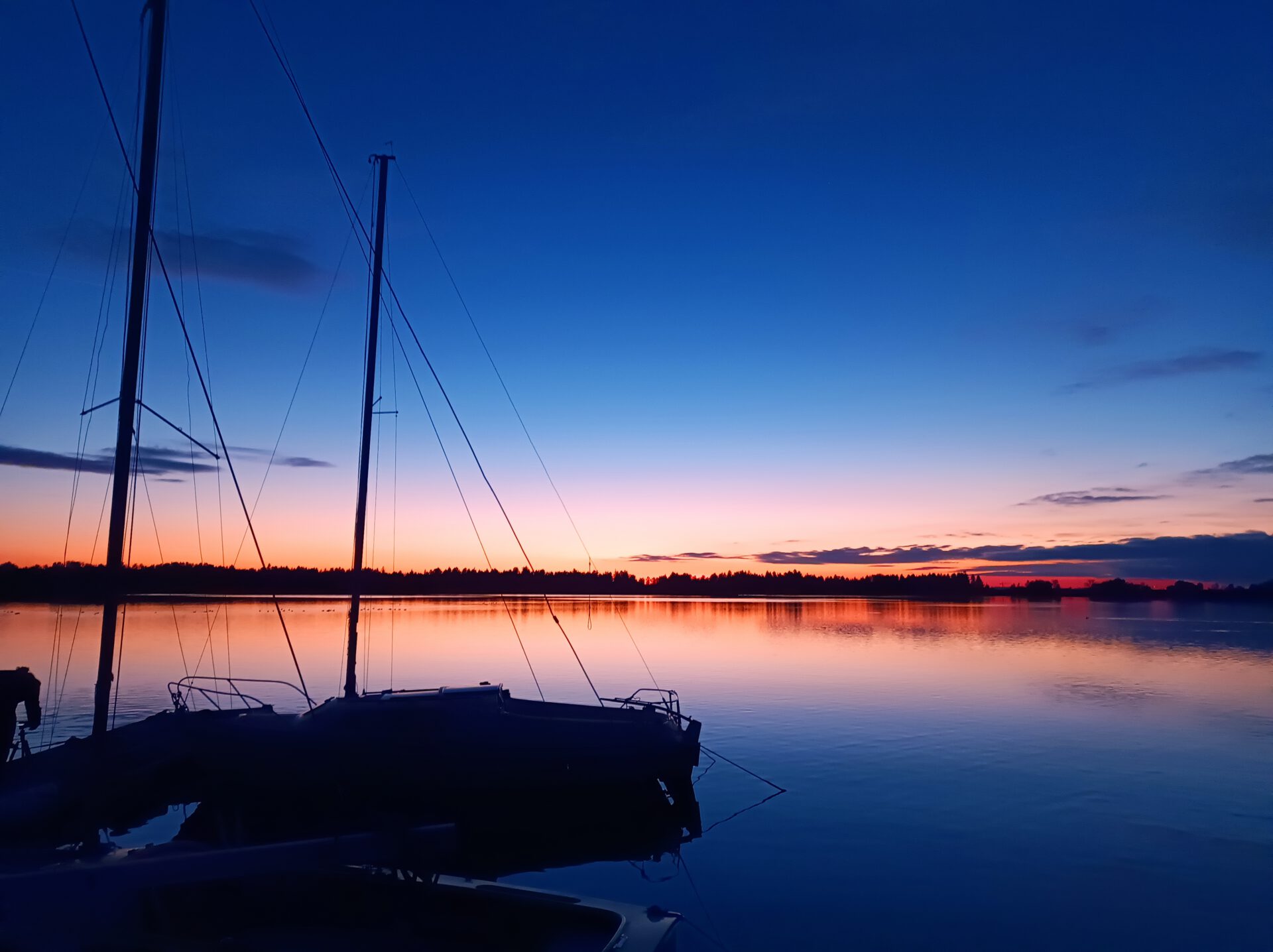 Sonnenuntergang am Mandichosee